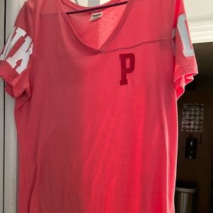 Victoria Secret Pink monogrammed tshirt